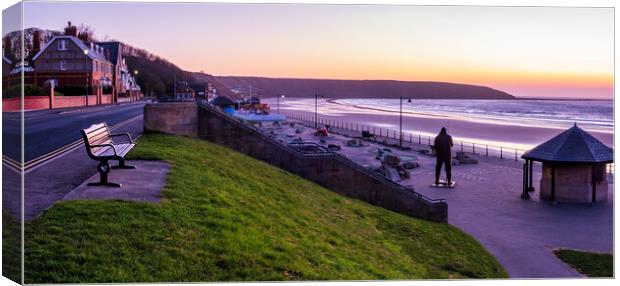 Filey Seafront Canvas Print by Tim Hill