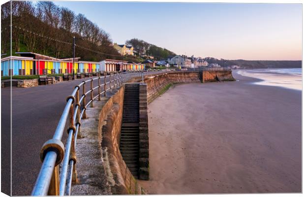 Colourful Memories at Filey Beach Canvas Print by Tim Hill