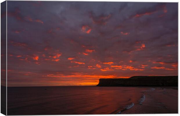 Majestic Sunrise over Saltburn Canvas Print by Tim Hill