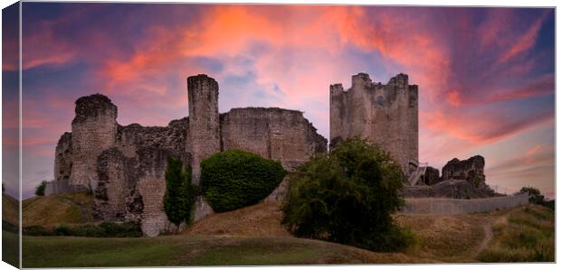 Unleashing the Charm of Conisbrough Castle Canvas Print by Tim Hill