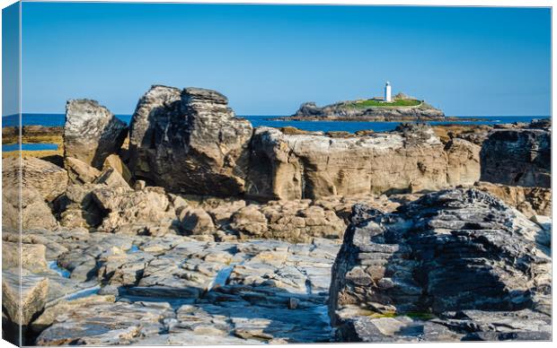 Godrevy Lighthouse Canvas Print by Tim Hill