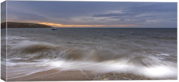 High Tide at Filey Canvas Print by Tim Hill