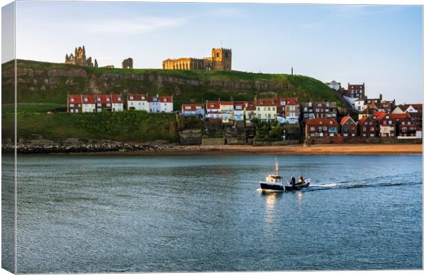 Whitby Fishing Boat Canvas Print by Tim Hill