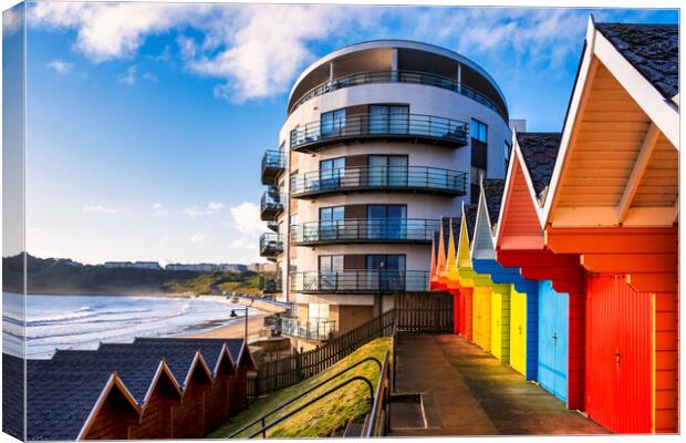 Colourful memories at Scarborough Sands Canvas Print by Tim Hill