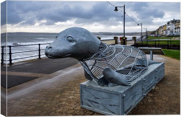 Filey Giant Seal Canvas Print by Tim Hill