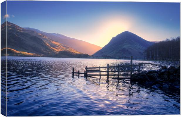Sunrise over Fleetwith Pike Canvas Print by Tim Hill