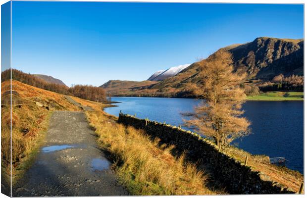 Winter Wonderland at Buttermere Canvas Print by Tim Hill