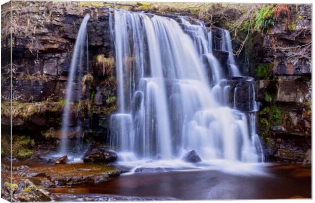 Majestic East Gill Force Waterfall Canvas Print by Tim Hill