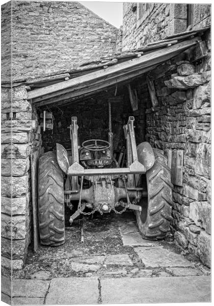 Rustic Charm of Yorkshire Tractor Canvas Print by Tim Hill
