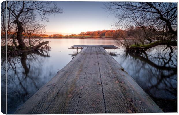 Nostell Top Lake near Wakefield Canvas Print by Tim Hill