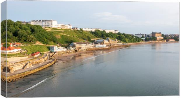 Scarborough Seafront from above Canvas Print by Tim Hill