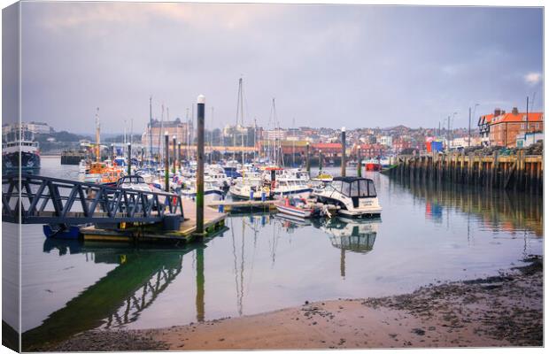 Scarborough Harbour Yorkshire Coast Canvas Print by Tim Hill