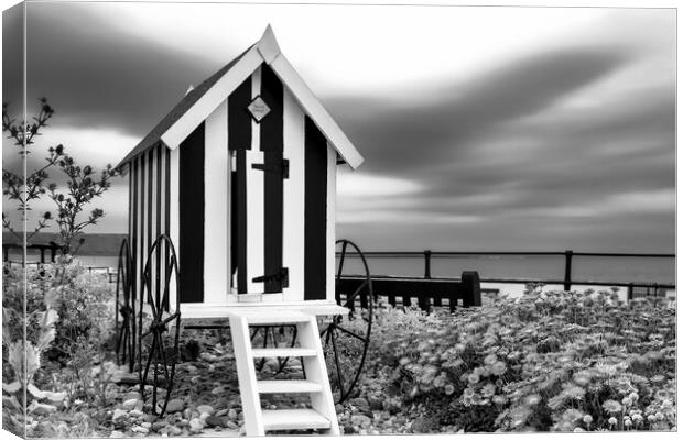 Filey Black and White Canvas Print by Tim Hill