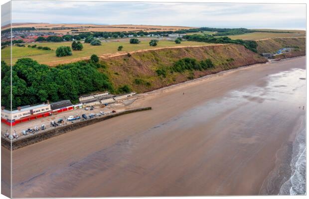 Filey from Above  Canvas Print by Tim Hill