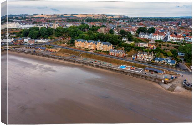 Filey Promenade from Above Canvas Print by Tim Hill