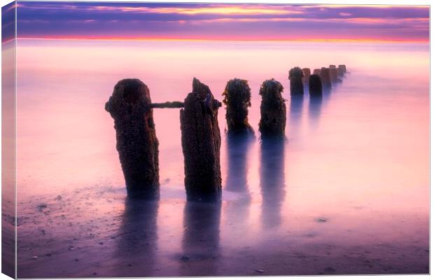 Surreal Sandsend Sunrise Canvas Print by Tim Hill