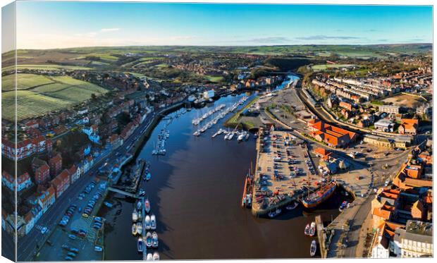 Majestic Whitby Marina Canvas Print by Tim Hill
