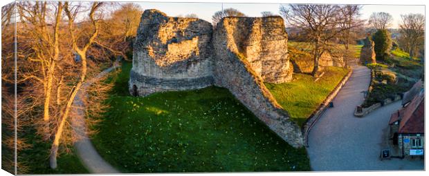 Majestic Ruins of Pontefract Castle Canvas Print by Tim Hill