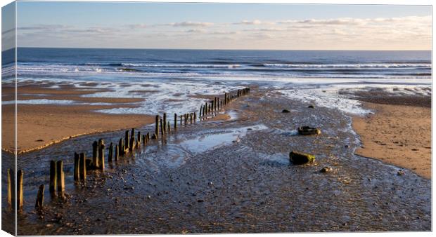 Sandsend Memories, Yorkshire Coast Canvas Print by Tim Hill