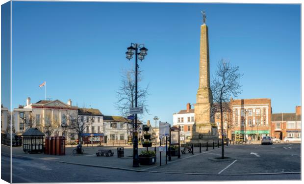 Ripon Market Place, North Yorkshire Canvas Print by Tim Hill