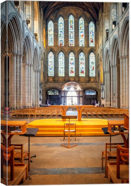 Ripon Cathedral North Yorkshire Canvas Print by Tim Hill