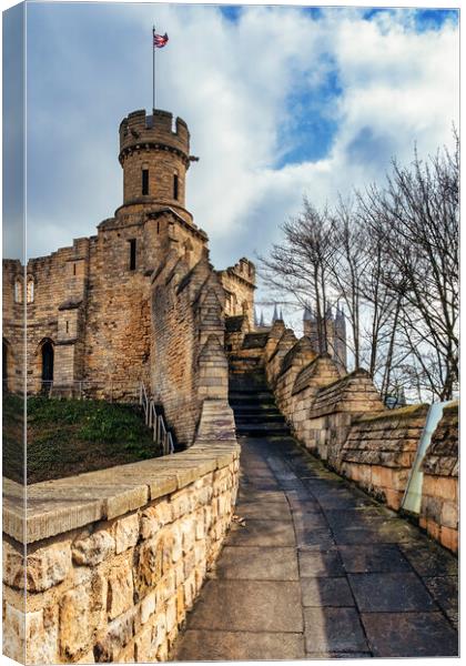 Lincoln Castle Walls, Lincolnshire Canvas Print by Tim Hill