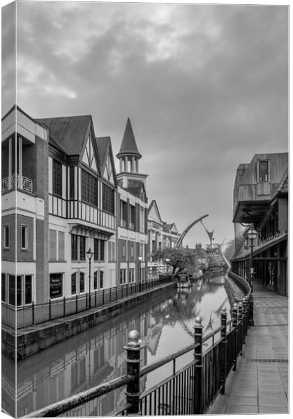 Foss Dyke, City of Lincoln Canvas Print by Tim Hill