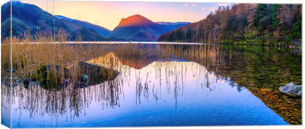 Sunrise over Fleetwith Pike, Buttermere Canvas Print by Tim Hill