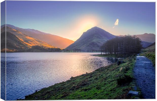 Fleetwith Pike Sunrise, Buttermere Canvas Print by Tim Hill