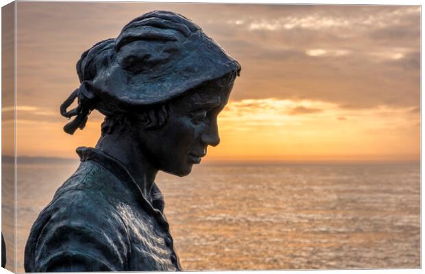 Gansey Girl Bridlington Canvas Print by Tim Hill