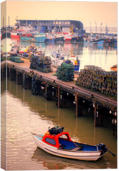 Bridlington Harbour Yorkshire Coast Canvas Print by Tim Hill