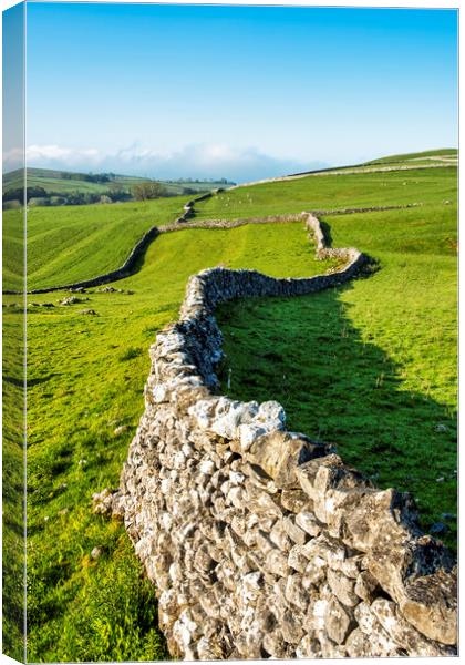 Dry Stone Walls: Malham Yorkshire Dales Canvas Print by Tim Hill