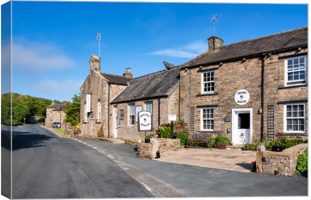 Swaledale Woolens: Muker Village Swaledale Canvas Print by Tim Hill