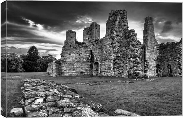 Easby Abbey North Yorkshire Canvas Print by Tim Hill