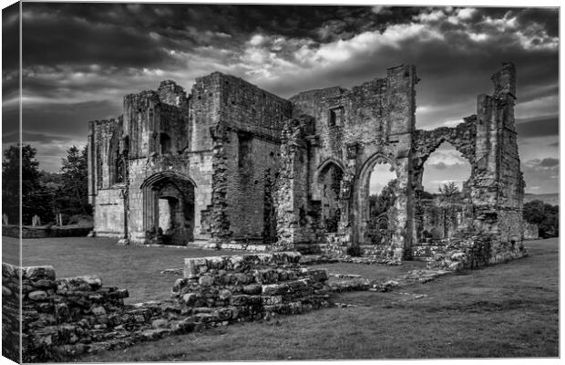 Easby Abbey North Yorkshire Canvas Print by Tim Hill