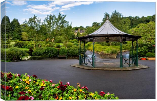 Haworth Central Park Bandstand Canvas Print by Tim Hill