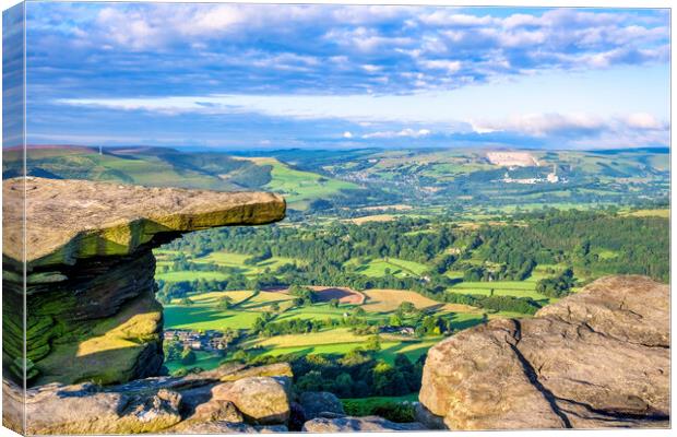 Bamford Edge Derbyshire Peak District Canvas Print by Tim Hill