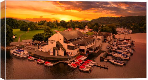 Bowness Waterfront, Lake Windermere Canvas Print by Tim Hill