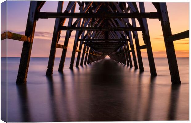 Steetley Pier Hartlepool Canvas Print by Tim Hill