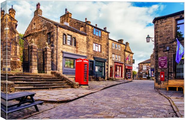 Haworth West Yorkshire: Bronte Country Canvas Print by Tim Hill