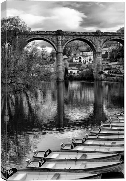 Knaresborough Black and White Canvas Print by Tim Hill