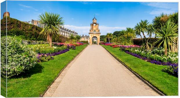 Scarborough South Cliff Clock Tower Canvas Print by Tim Hill