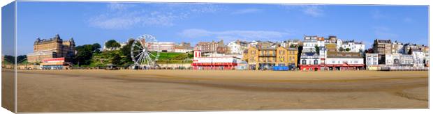Scarborough Seafront Panoramic Canvas Print by Tim Hill