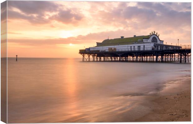 Cleethorpes Pier Sunrise Canvas Print by Tim Hill