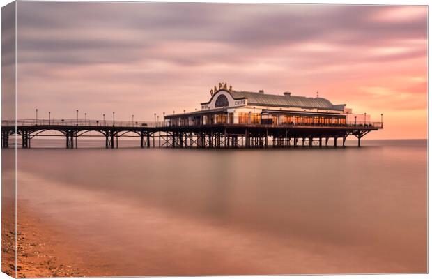 Cleethorpes Pier Lincolnshire Sunrise Canvas Print by Tim Hill