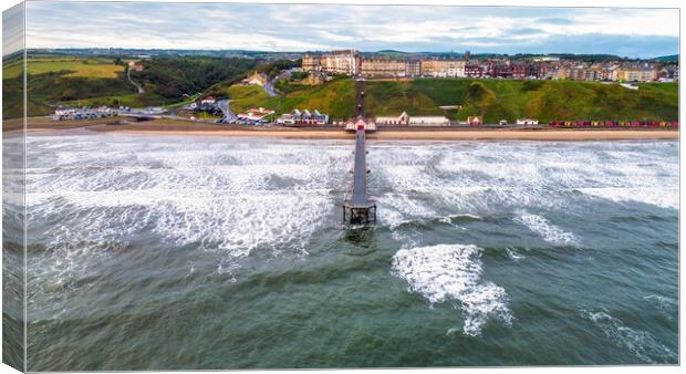 Incoming tide at Saltburn-by-the-Sea Canvas Print by Tim Hill