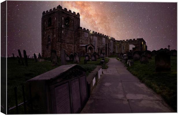 Whitby ~ Dark Skies Canvas Print by Tim Hill