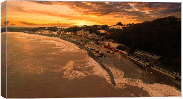 Filey Sunset Yorkshire Coast Canvas Print by Tim Hill