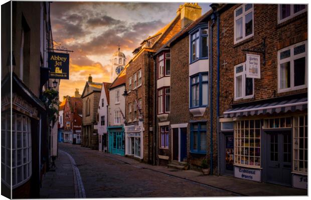 Whitby Shambles North Yorkshire Coast Canvas Print by Tim Hill