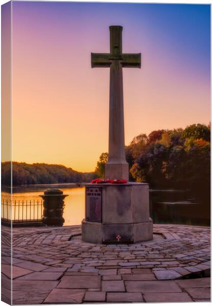 Newmillerdam War Memorial Canvas Print by Tim Hill